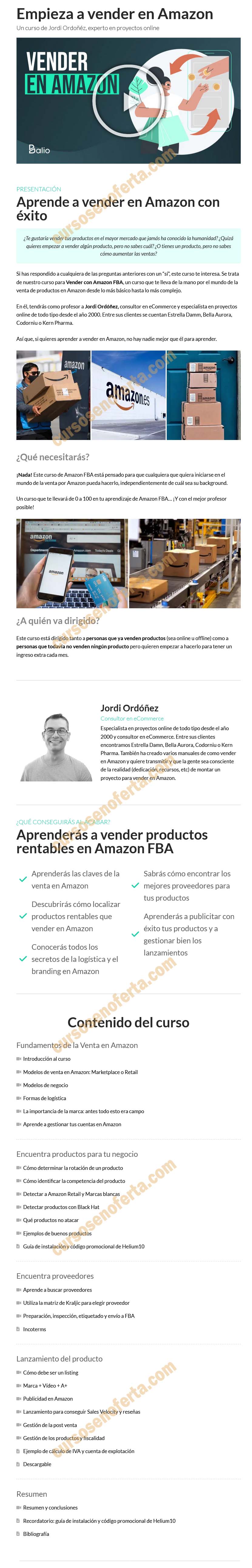 Empieza a vender en Amazon - balio