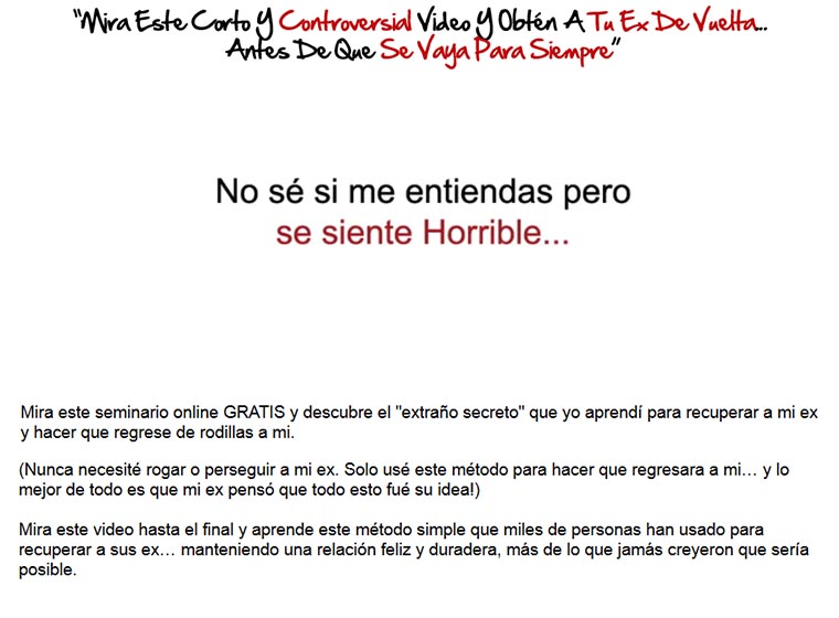 Enamora a tu ex 