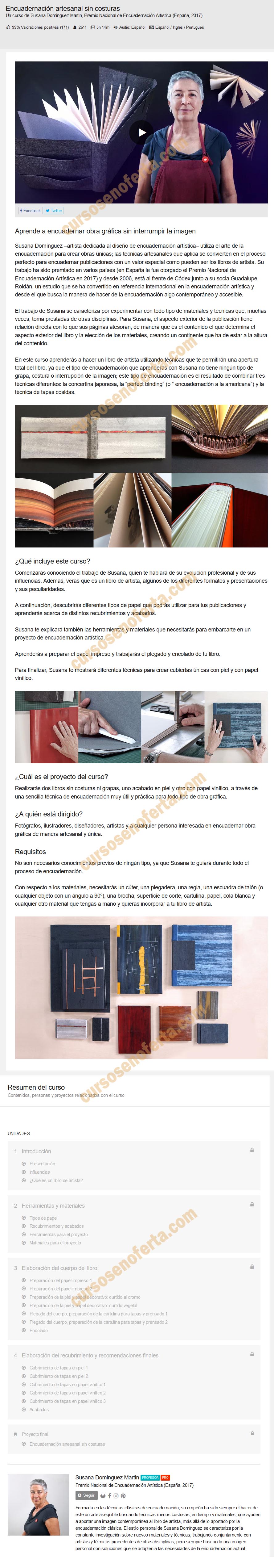 Encuadernación artesanal sin costuras