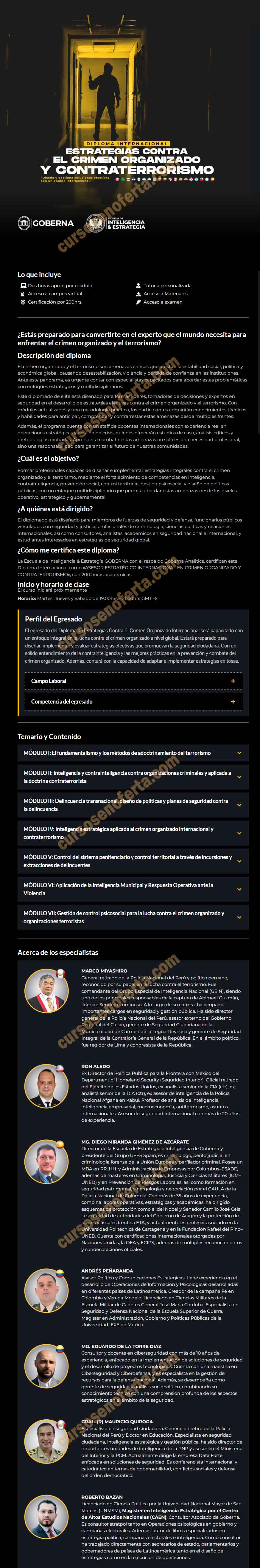 Estrategias Contra el Crimen Organizado y Contraterrorismo - goberna