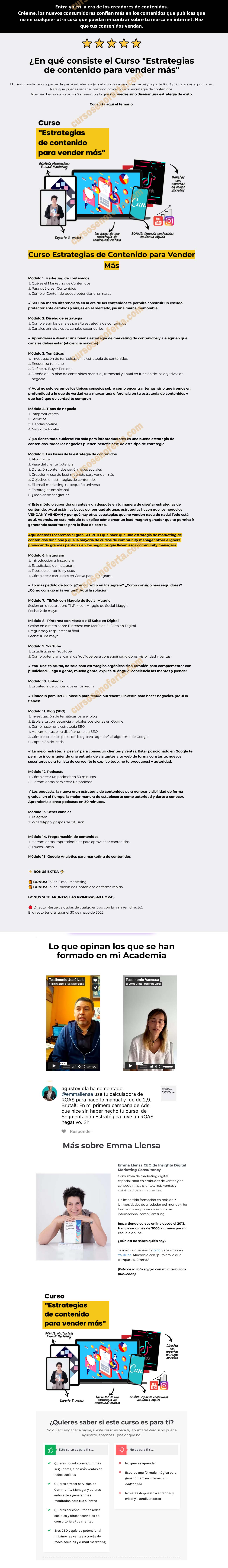 Estrategias de contenido para vender más