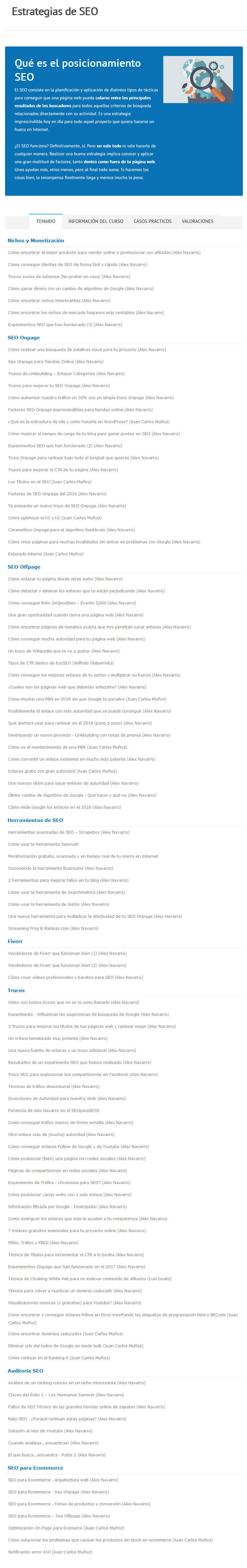 Estrategias de SEO alex navarro