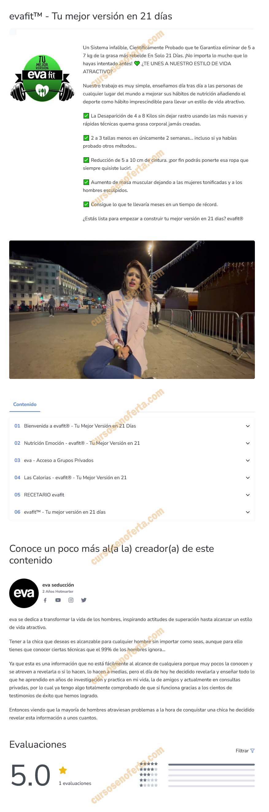 Evafit - Tu mejor versión en 21 días