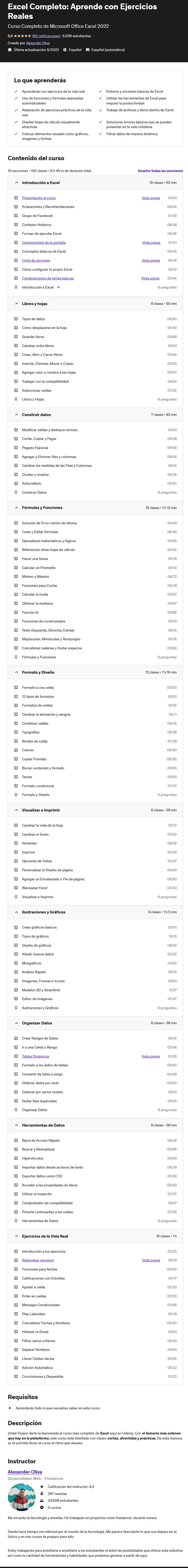 Excel Completo Aprende con Ejercicios Reales