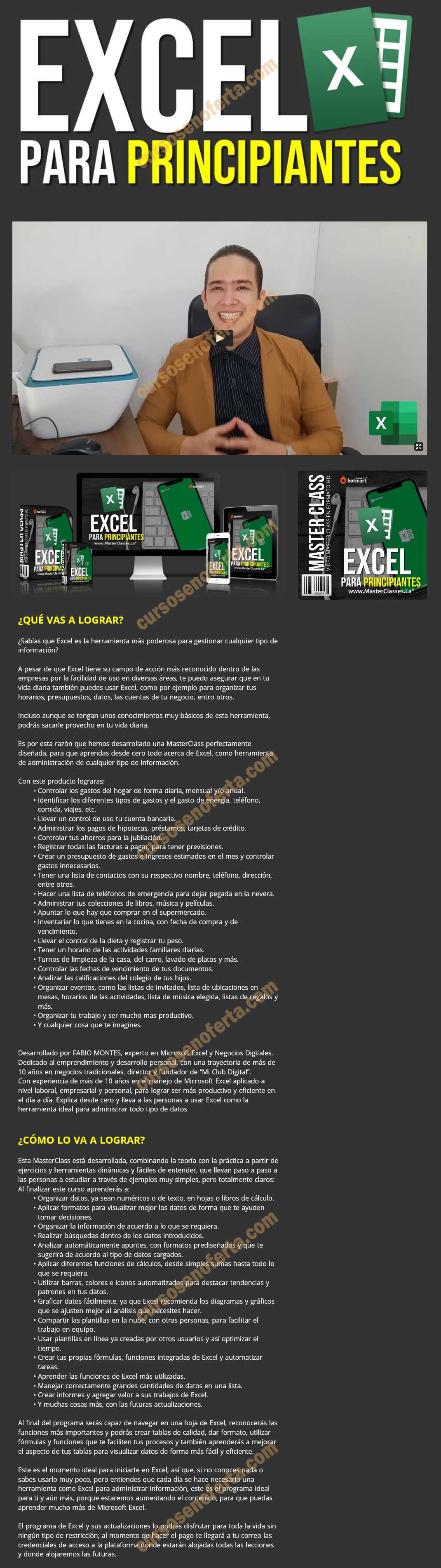 Excel para principiantes - fabio montes
