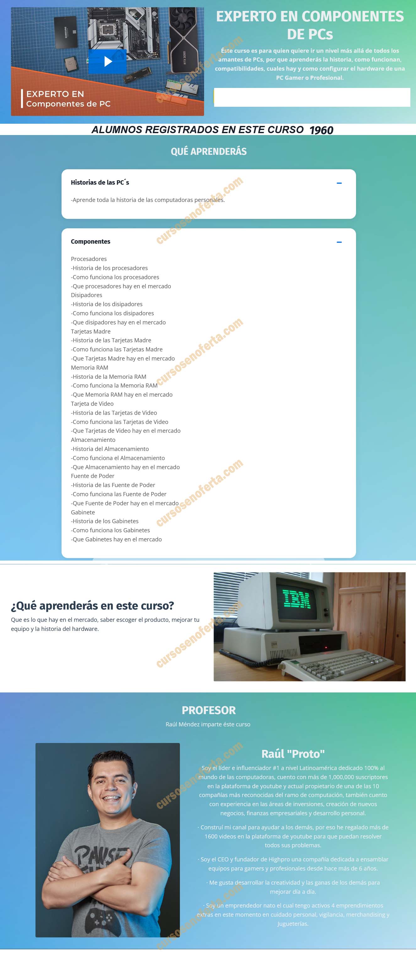 Experto en componentes de PC