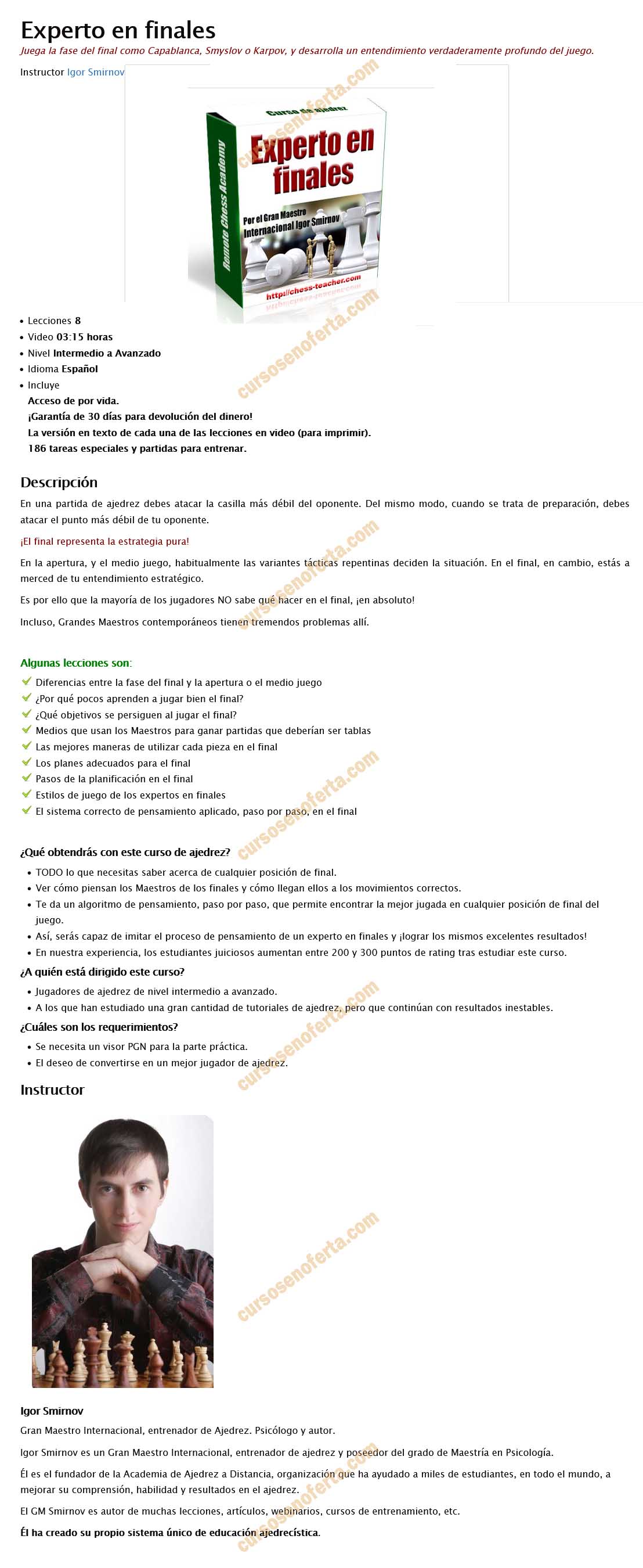 Experto en finales
