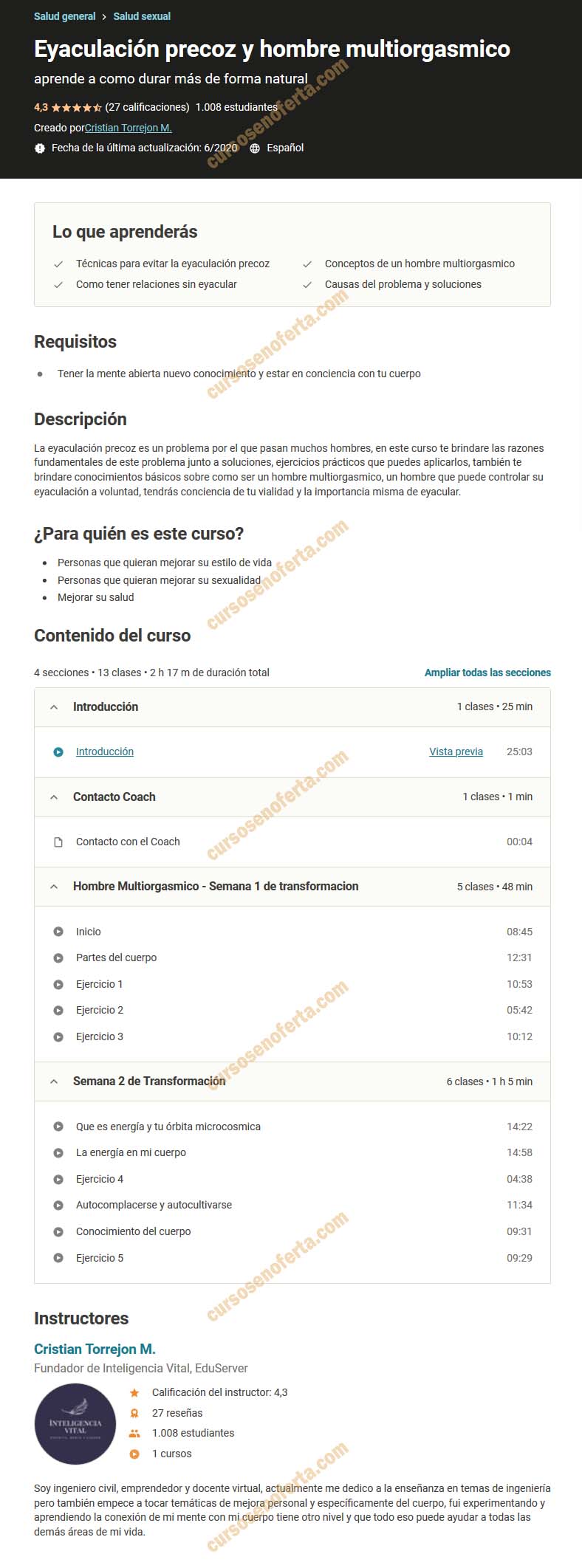 Eyaculación precoz y hombre multiorgásmico