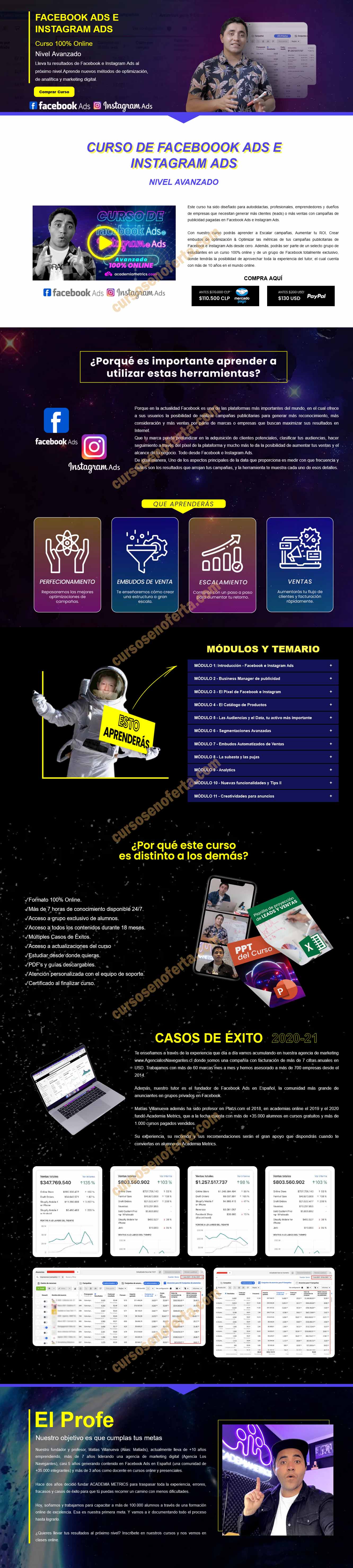 Facebook Ads e Intagram Ads Avanzado - Academia Metrics