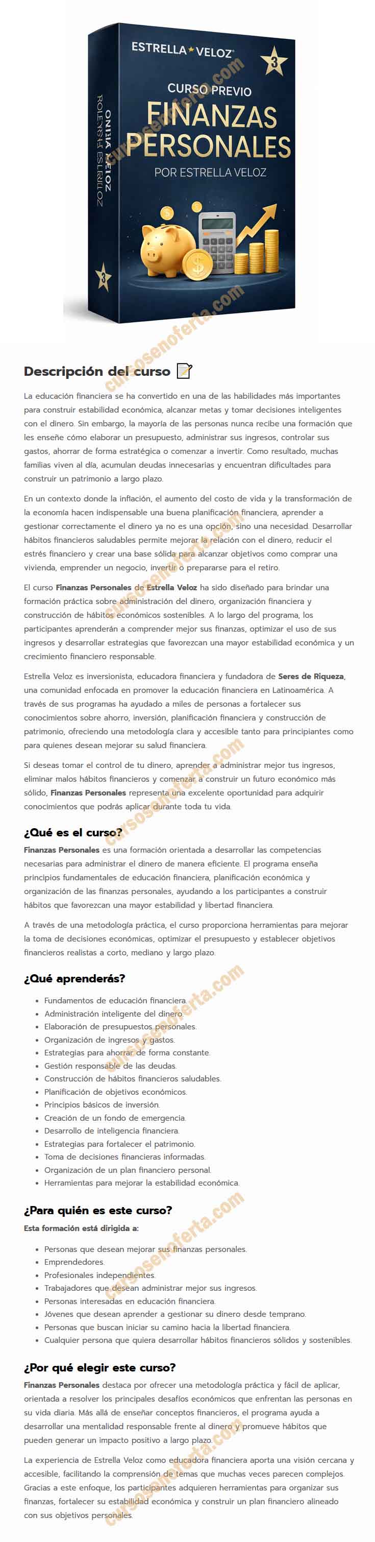 Finanzas Personales - estrella veloz