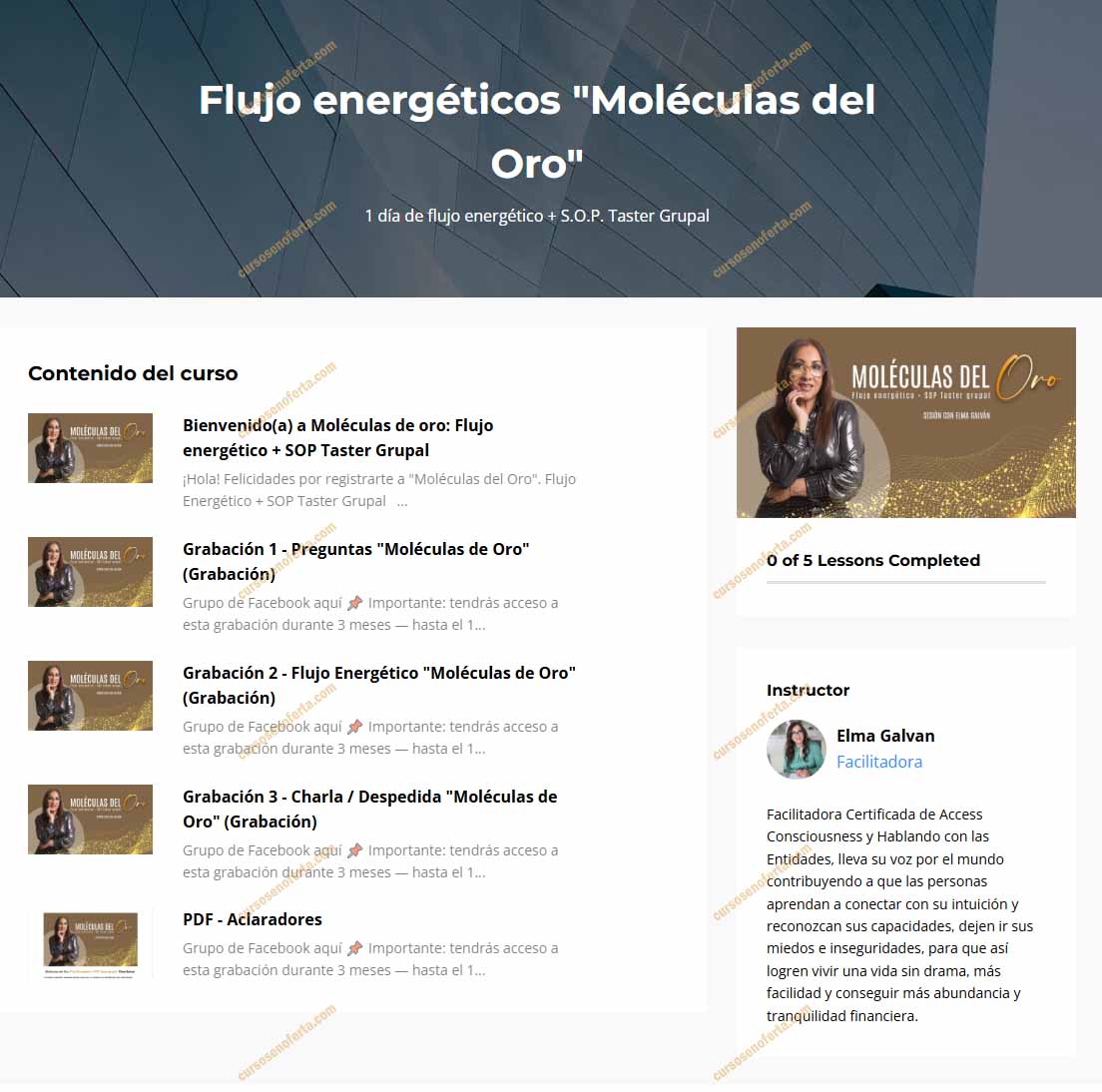 Flujo Energético Moléculas del Oro - elma galvan