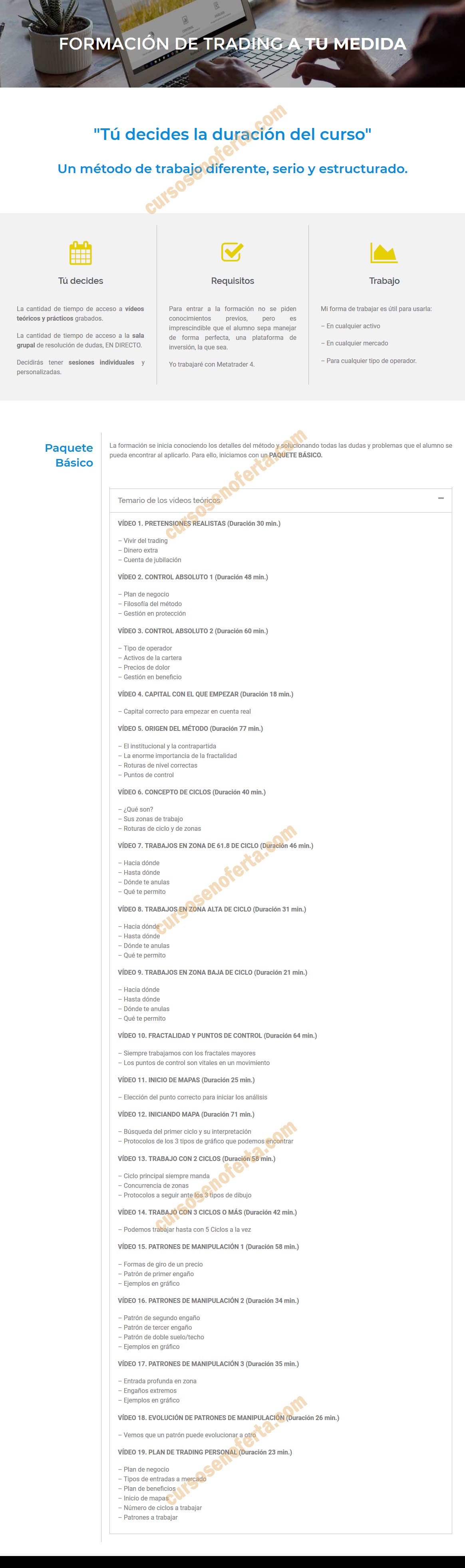 Formación de Trading a tu Medida