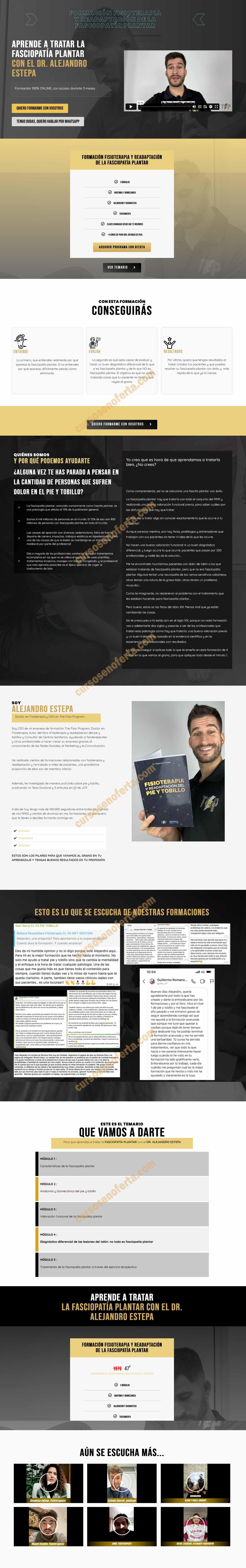 Formación fisioterapia y readaptación de la fasciopatía plantar