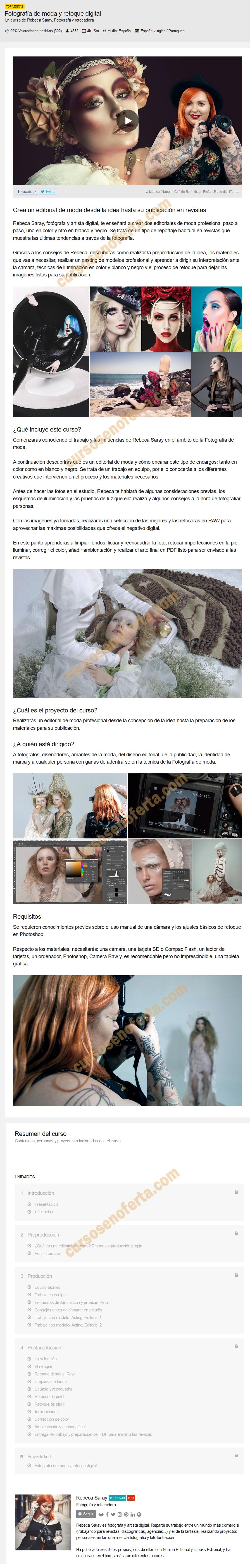 Fotografía de moda y retoque digital
