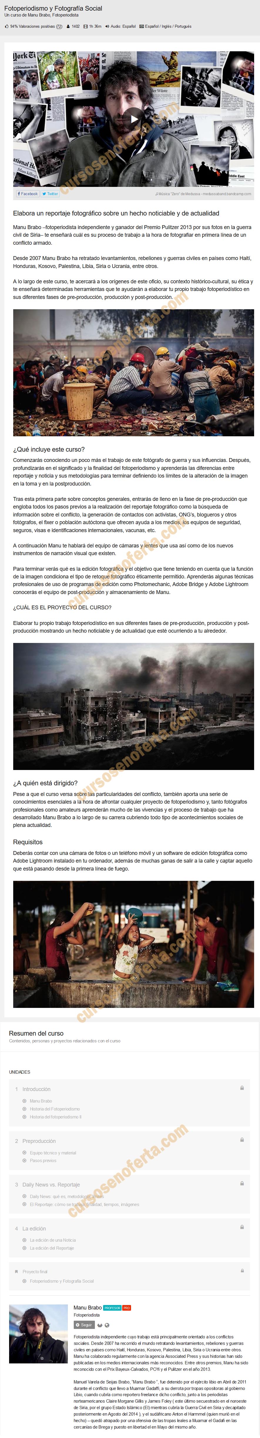 Fotoperiodismo y Fotografía Social