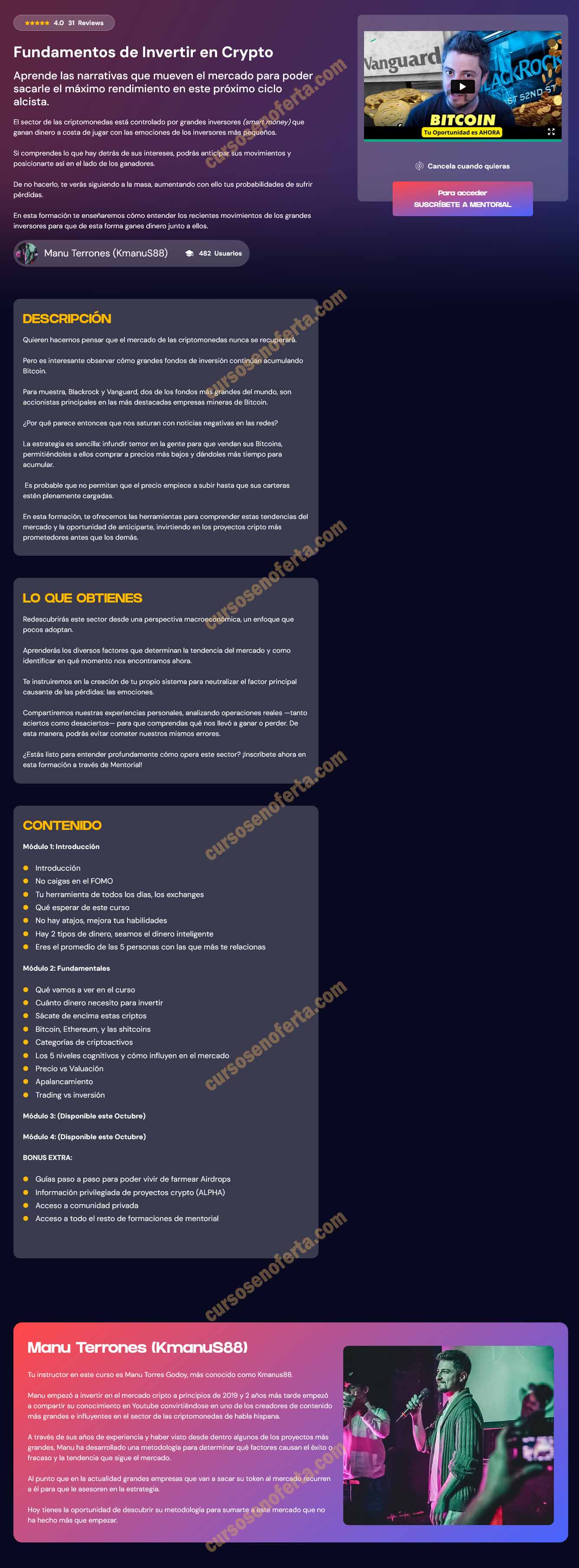 Fundamentos de Invertir en Crypto - Mentorial