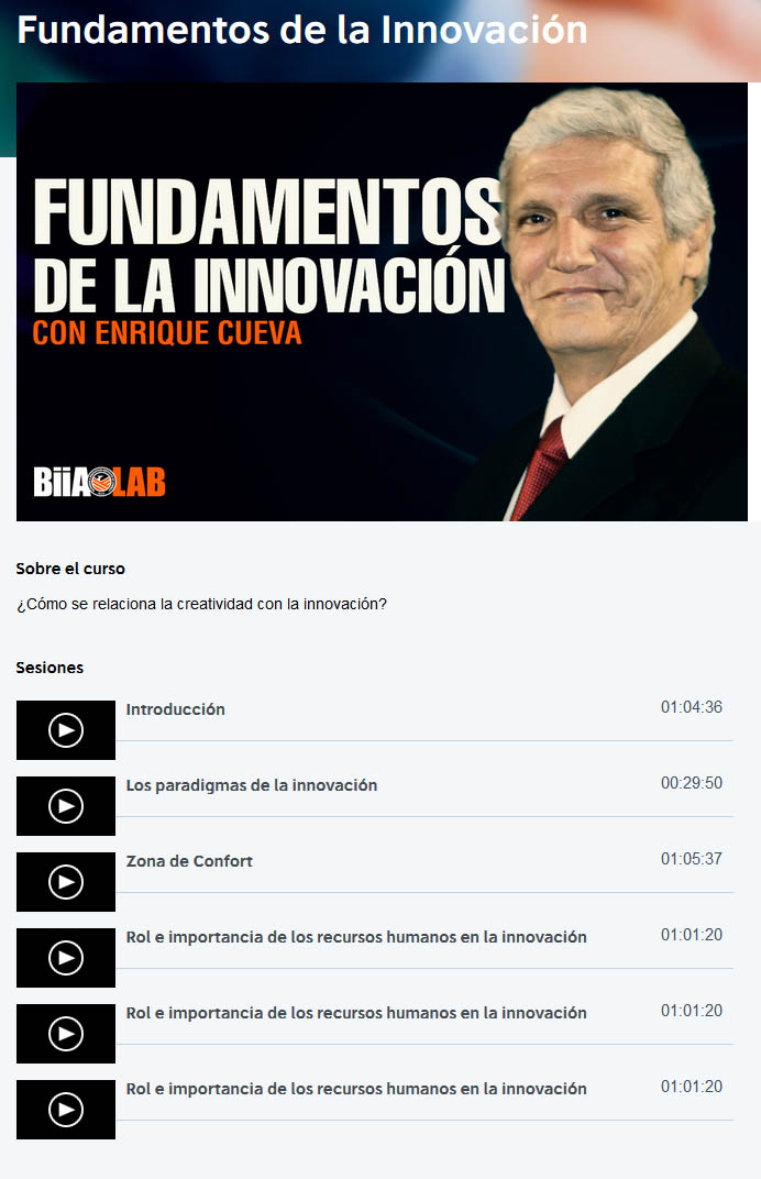 Fundamentos de la Innovación - enrique cueva