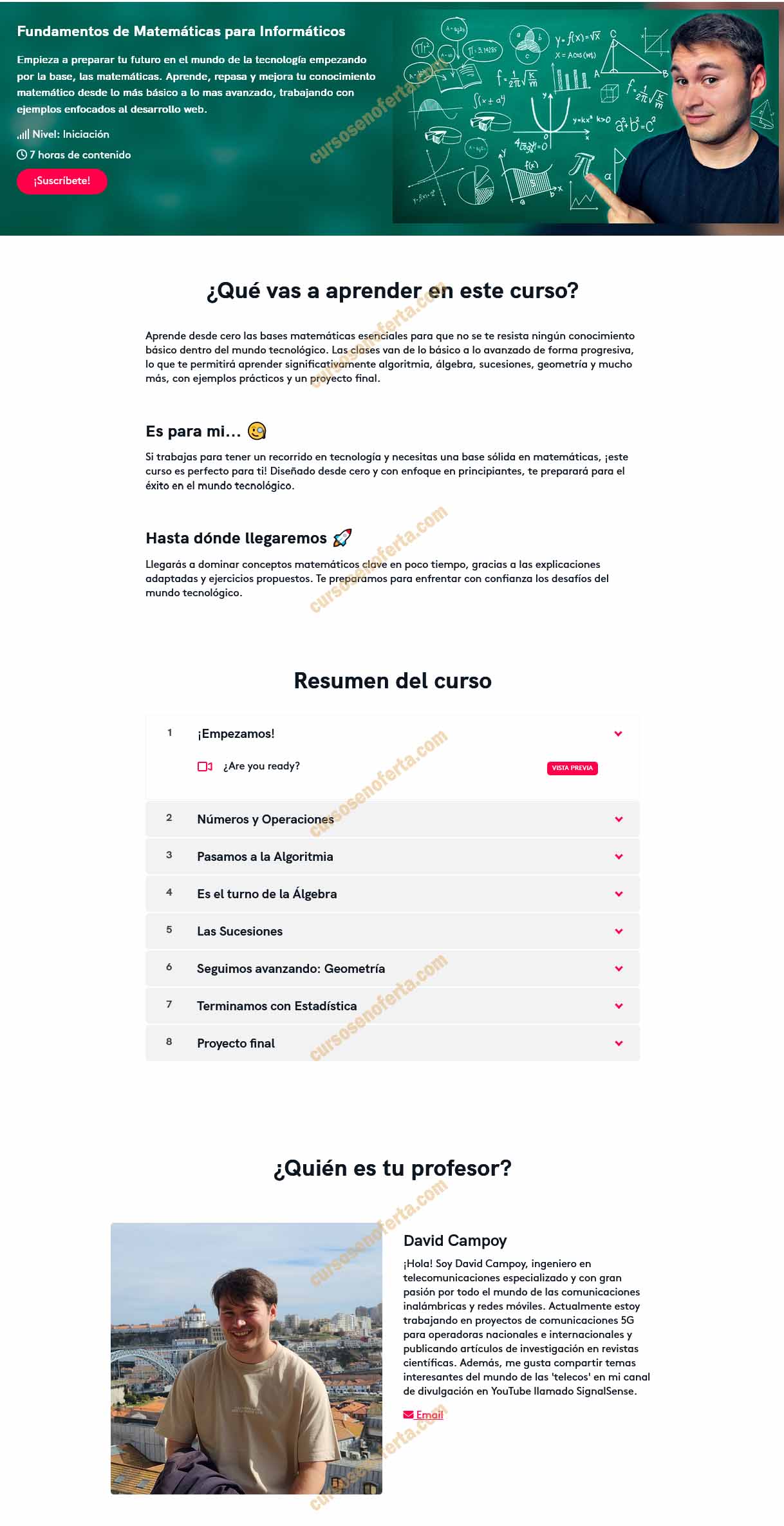 Fundamentos de matemáticas para informáticos - David Campoy