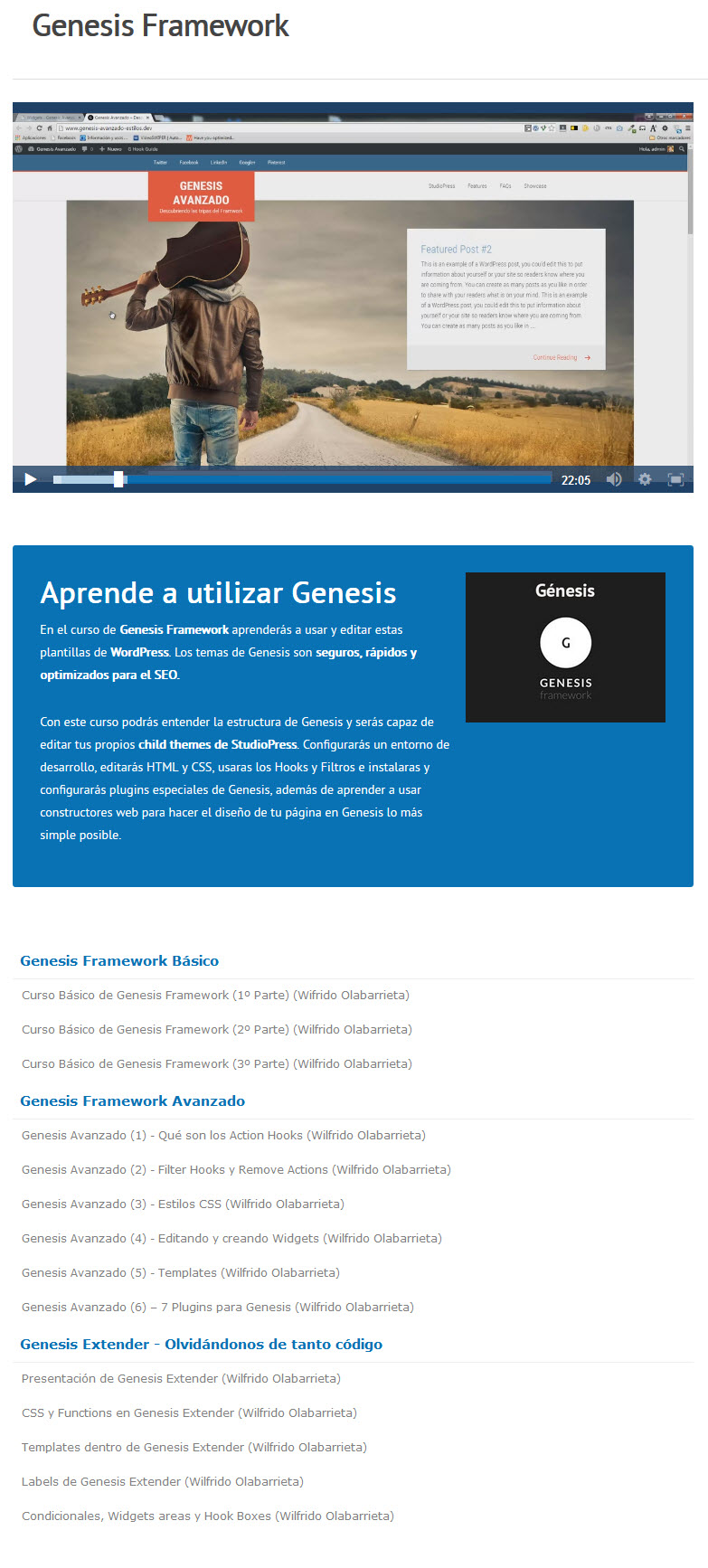 Genesis Framework