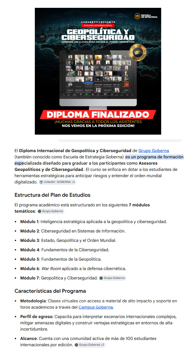 Geopolítica y Ciberseguridad - goberna