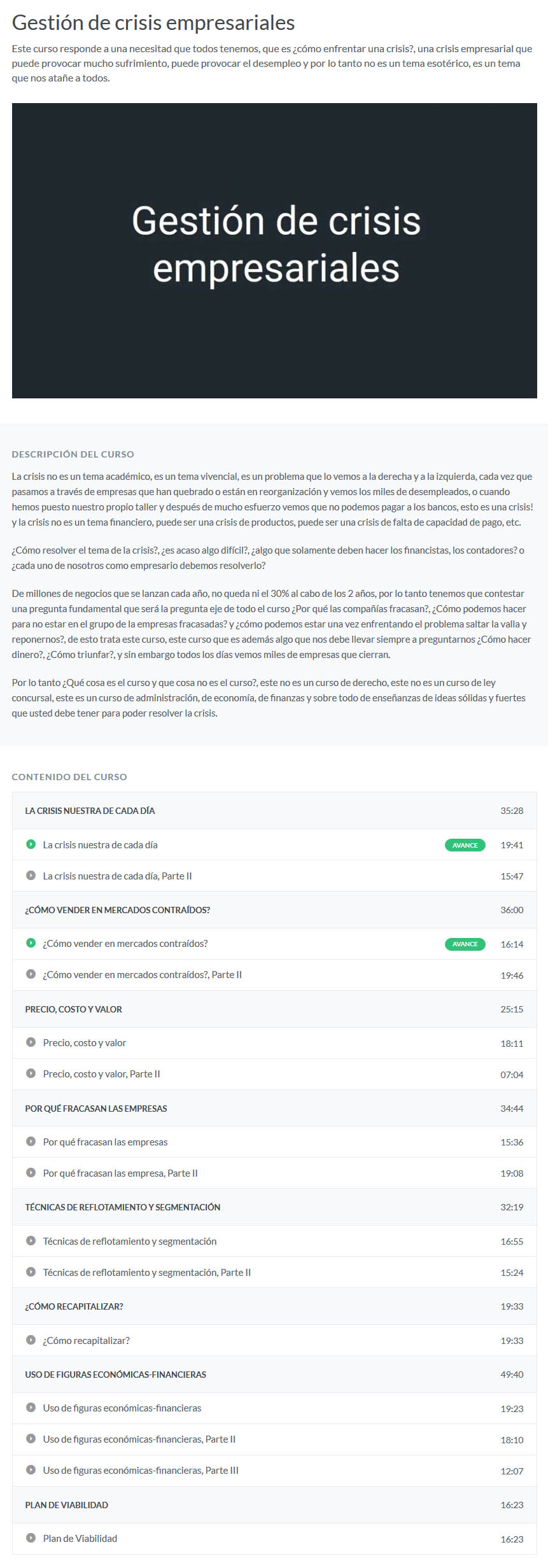 Gestión de Crisis Empresariales
