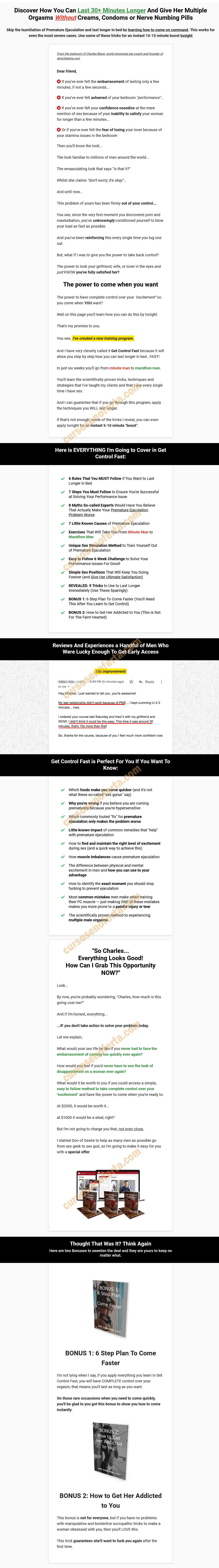 Get Control Fast - charles black