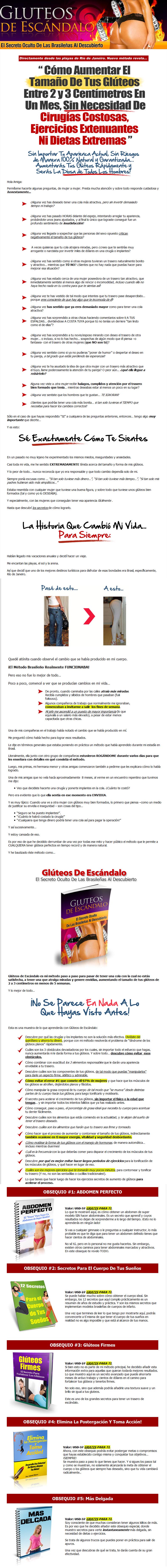 Glúteos de escándalo