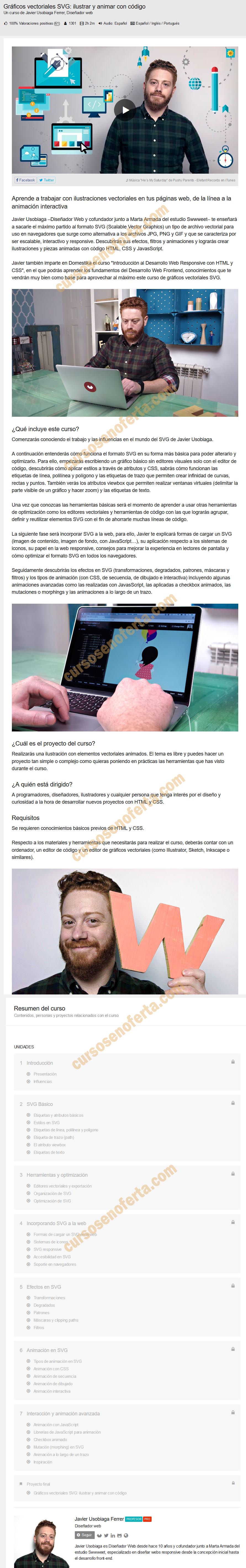 Gráficos vectoriales SVG: ilustrar y animar con código