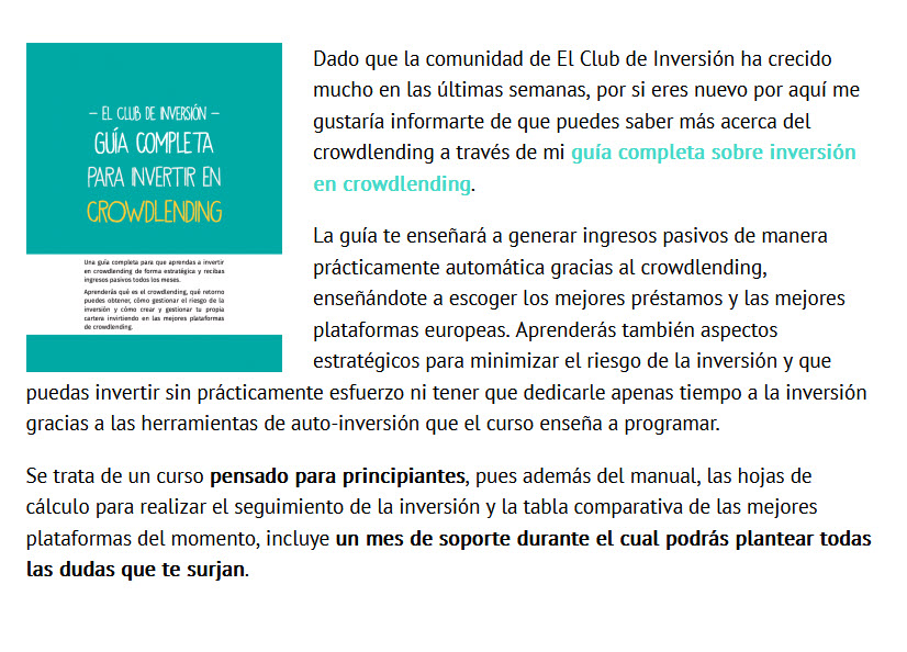 Guía Sobre Crowlending - El Club de la Inversión
