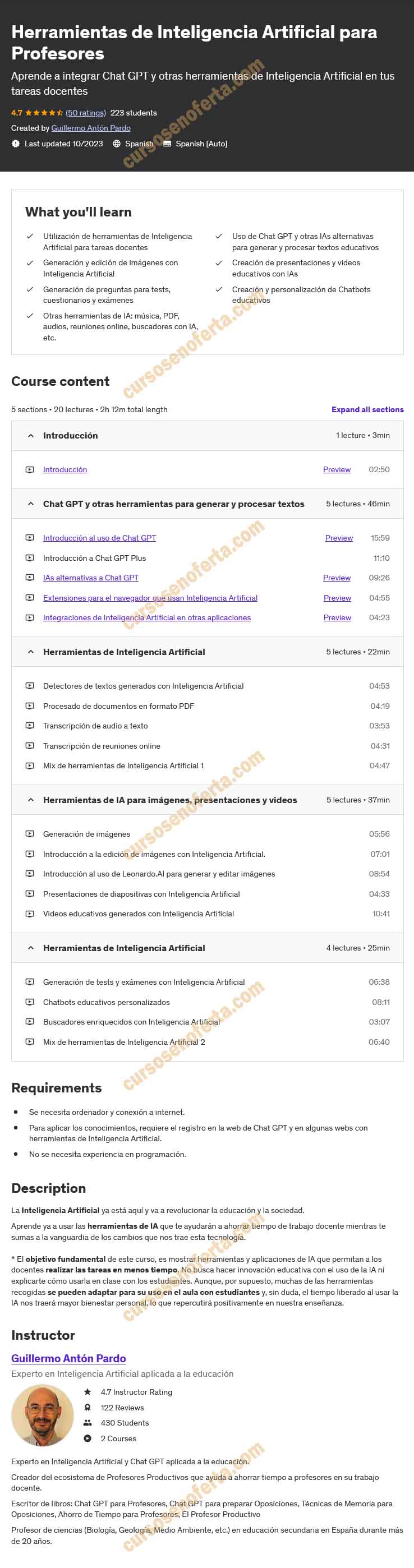 Herramientas de Inteligencia Artificial para Profesores