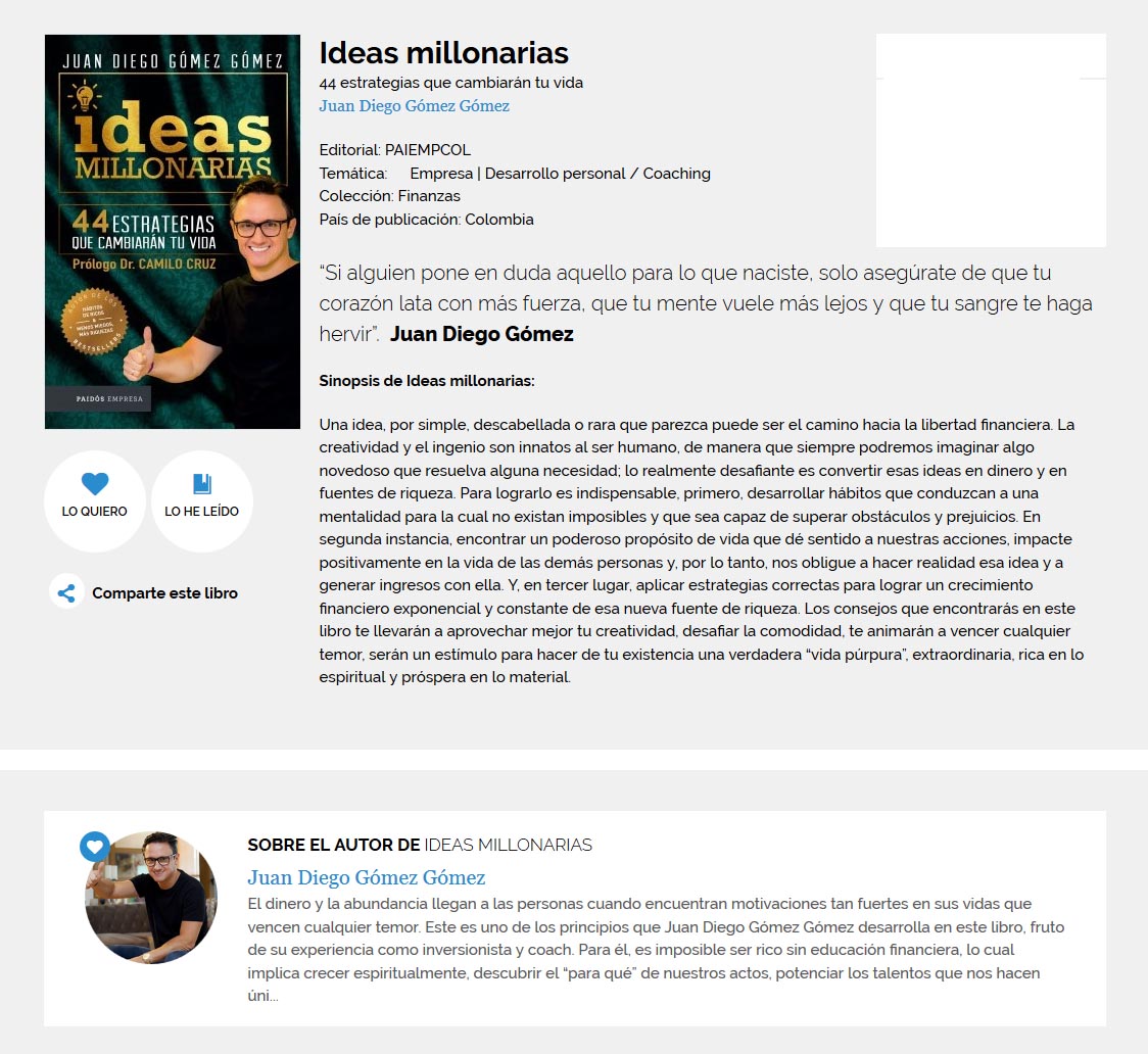Ideas Millonarias - juan diego gómez