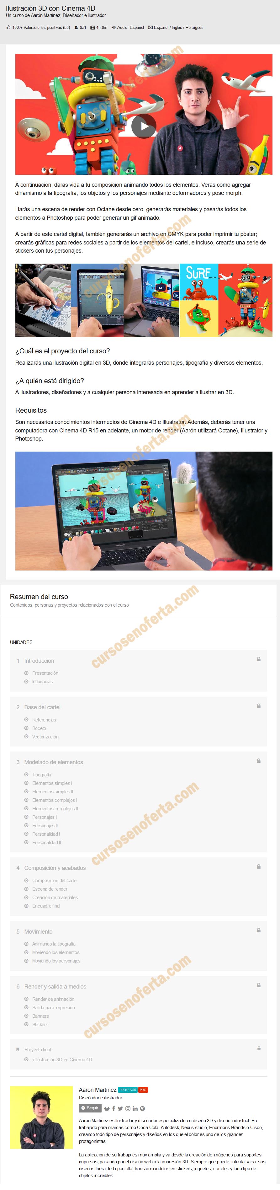 Ilustración 3D con Cinema 4D
