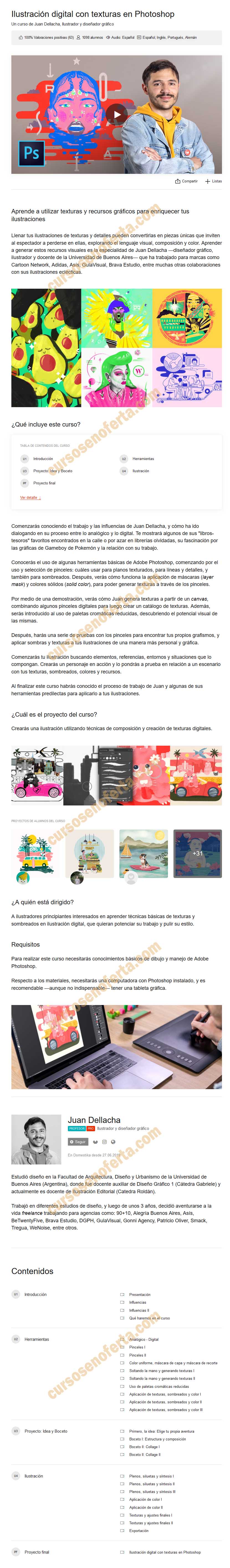 Ilustracíon digital con texturas en Photoshop