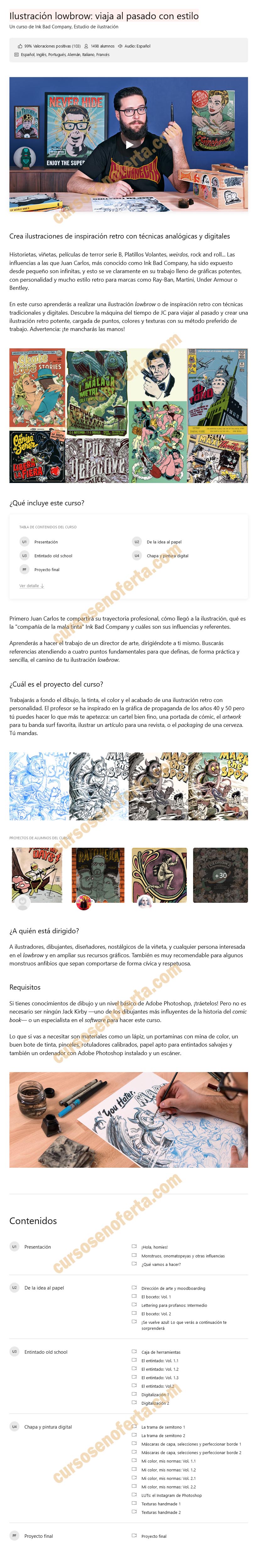 Ilustración lowbrow - viaja al pasado con estilo
