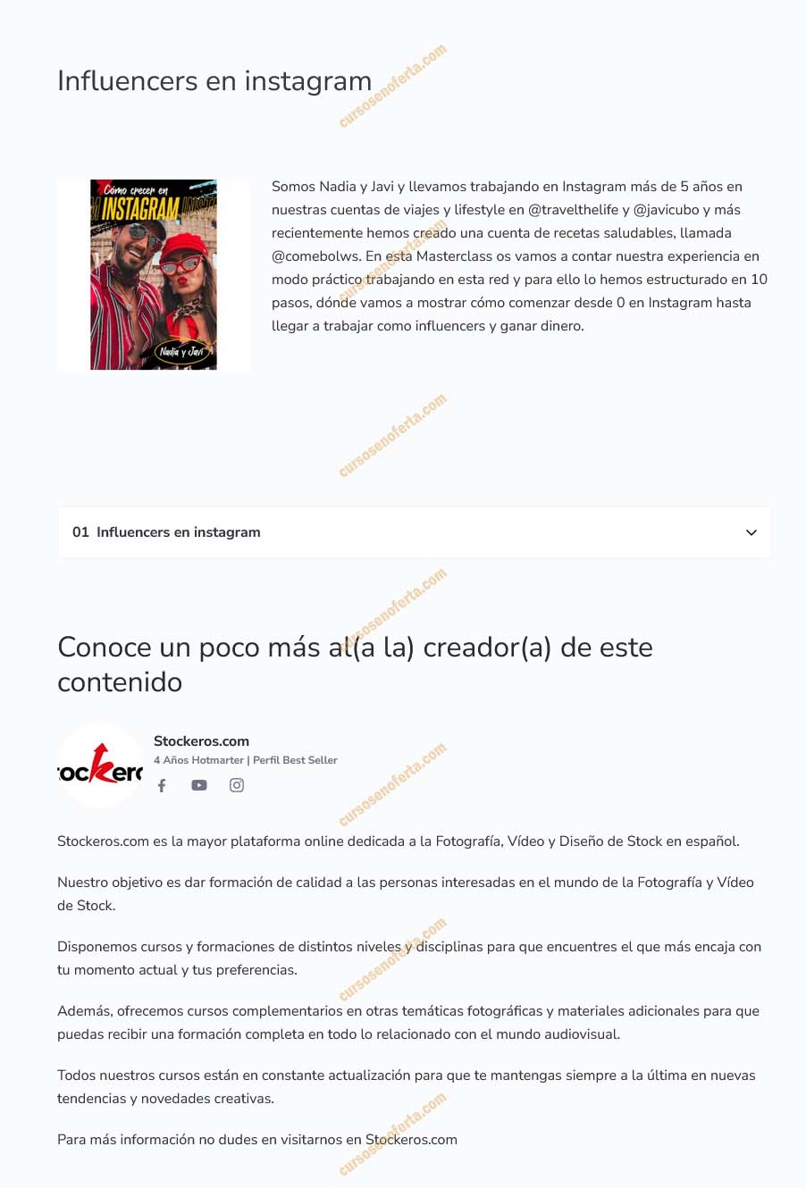 Influencers en Instagram - nadia y javi