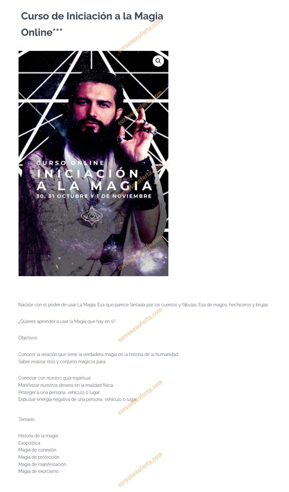 Iniciación a la magia 