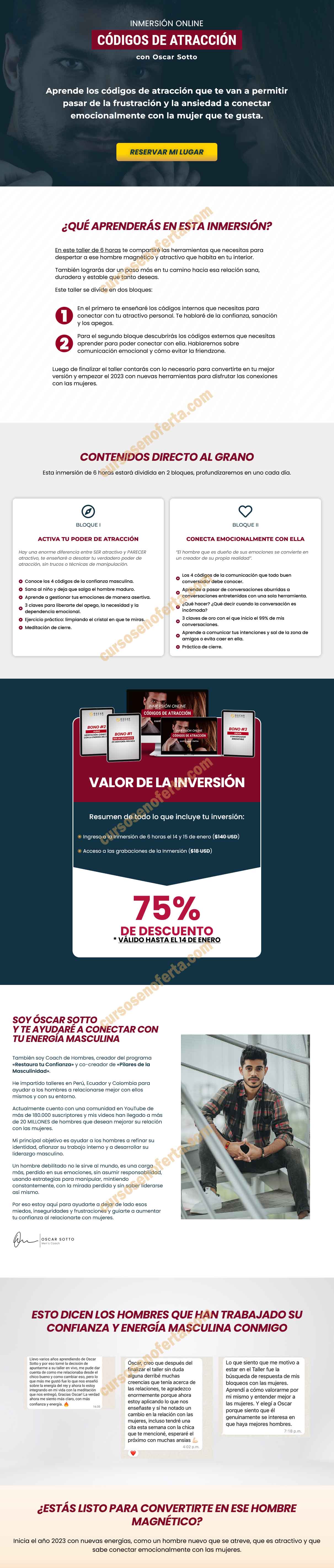 Inmersión Códigos de Atracción
