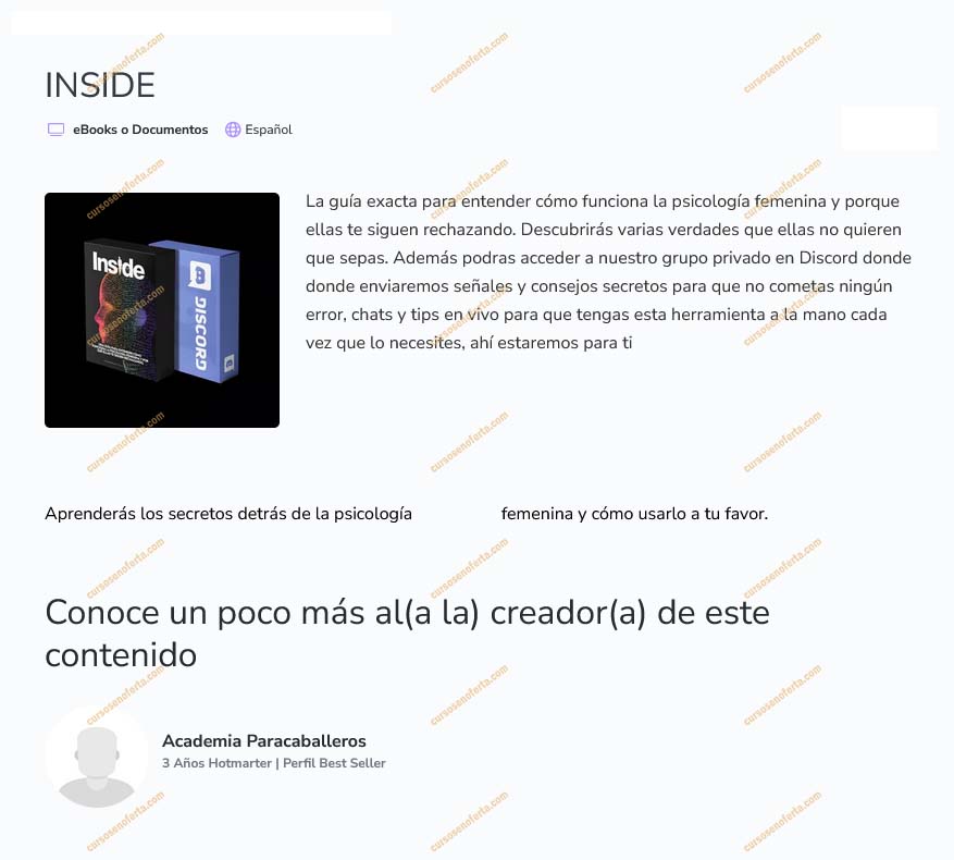 INSIDE - academia para caballeros