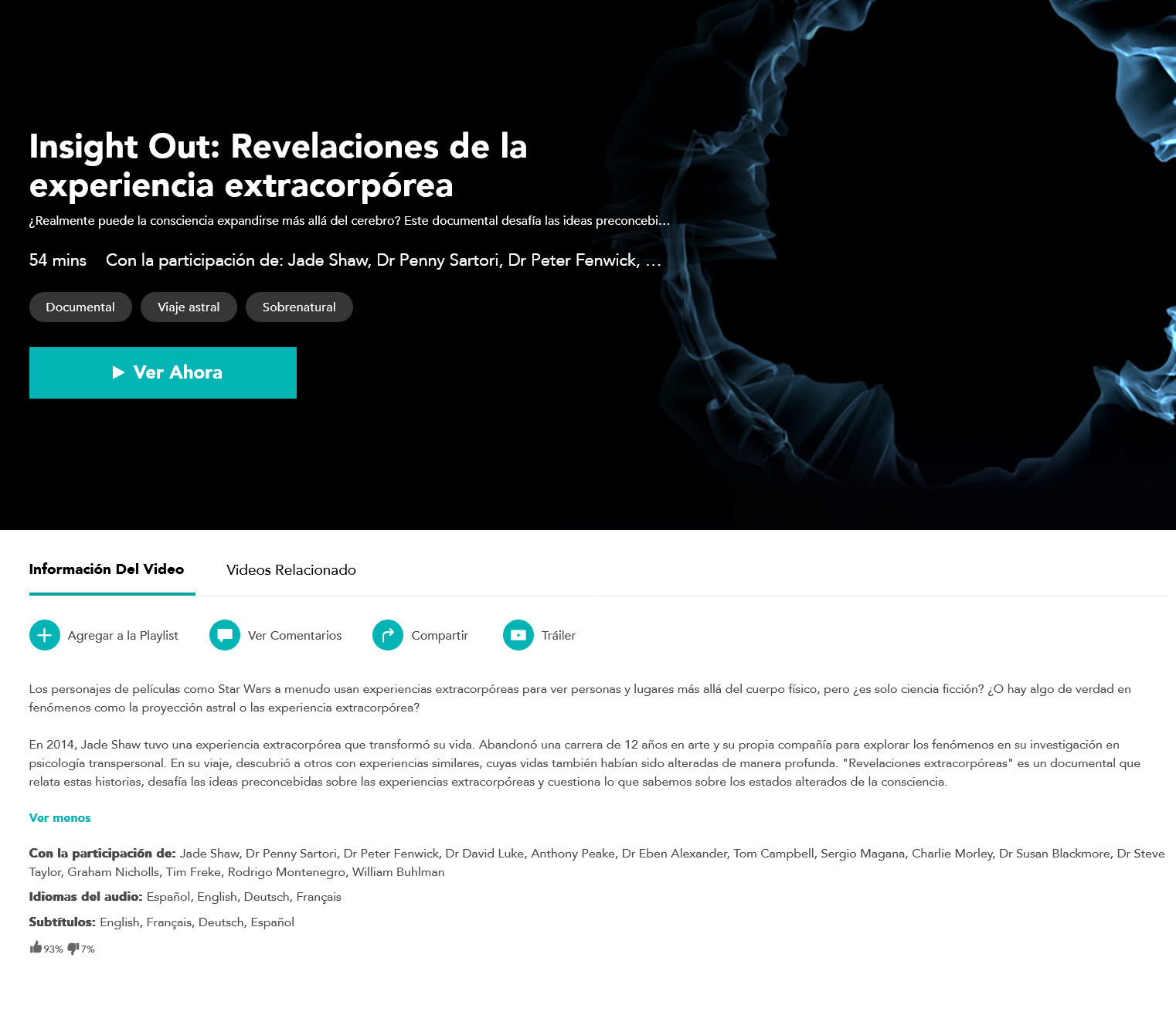 Insight Out Revelaciones de la experiencia extracorpórea - Gaia