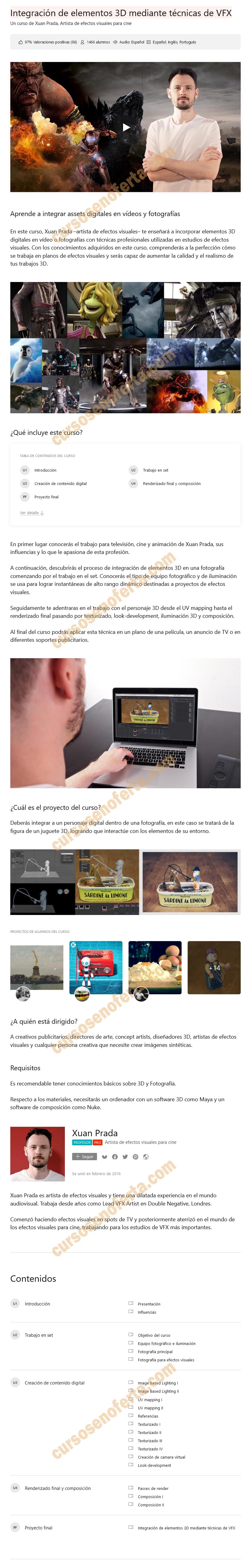 Integración de elementos 3D mediante técnicas de VFX