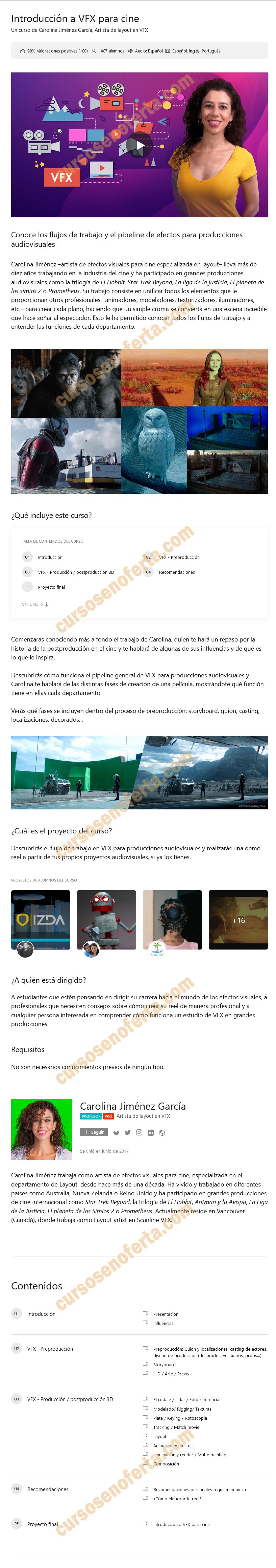Introducción a VFX para cine