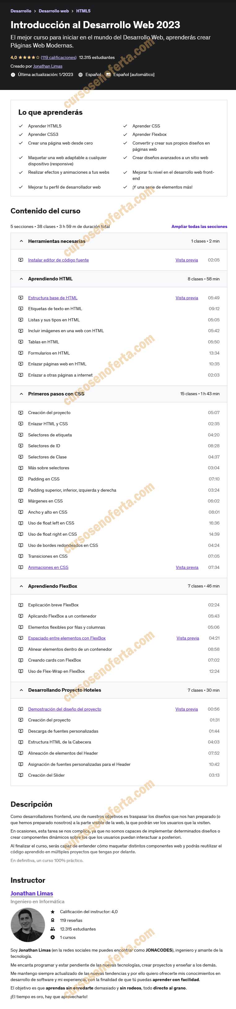 Introducción al Desarrollo Web 2023