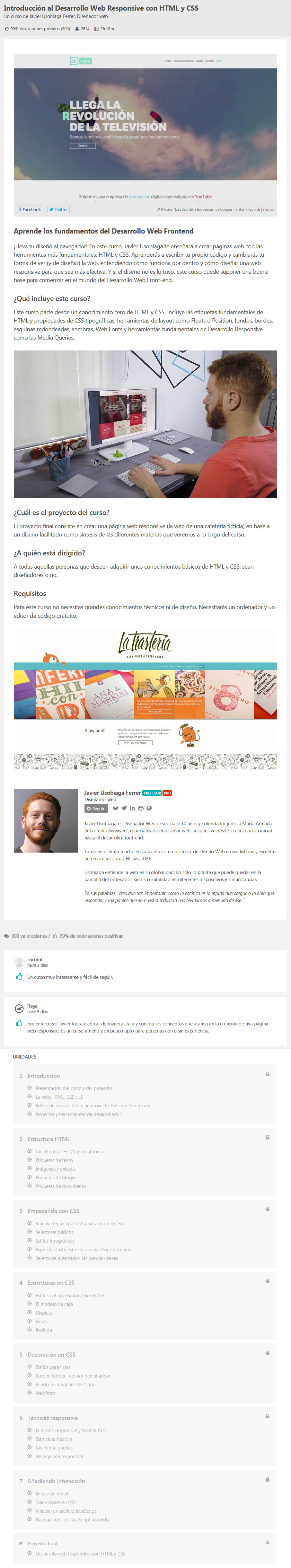 Introducción al Desarrollo Web Responsive con HTMLL y CSS
