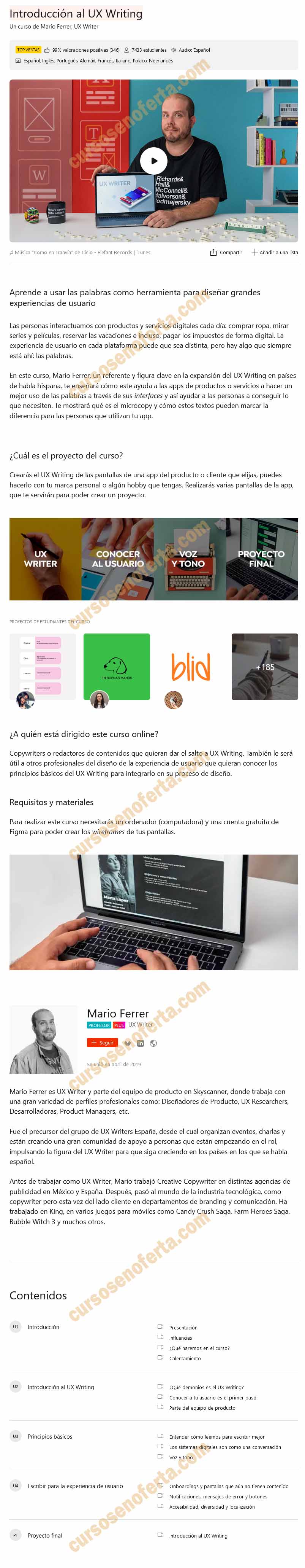 Introducción al UX Writing - Mario Ferrer