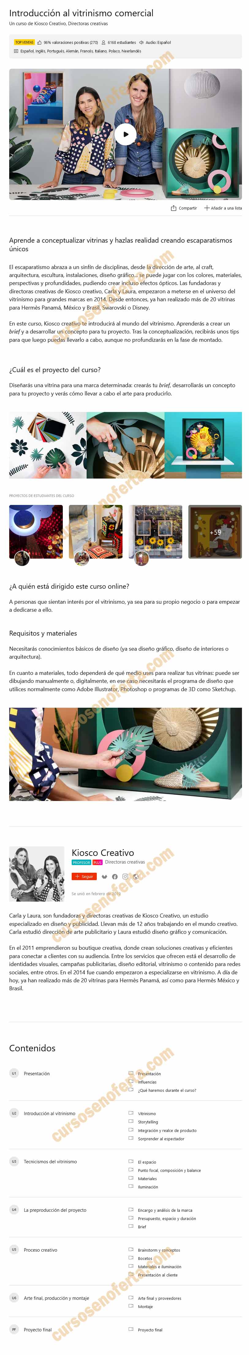 Introducción al vitrinismo comercial - Kiosco Creativo
