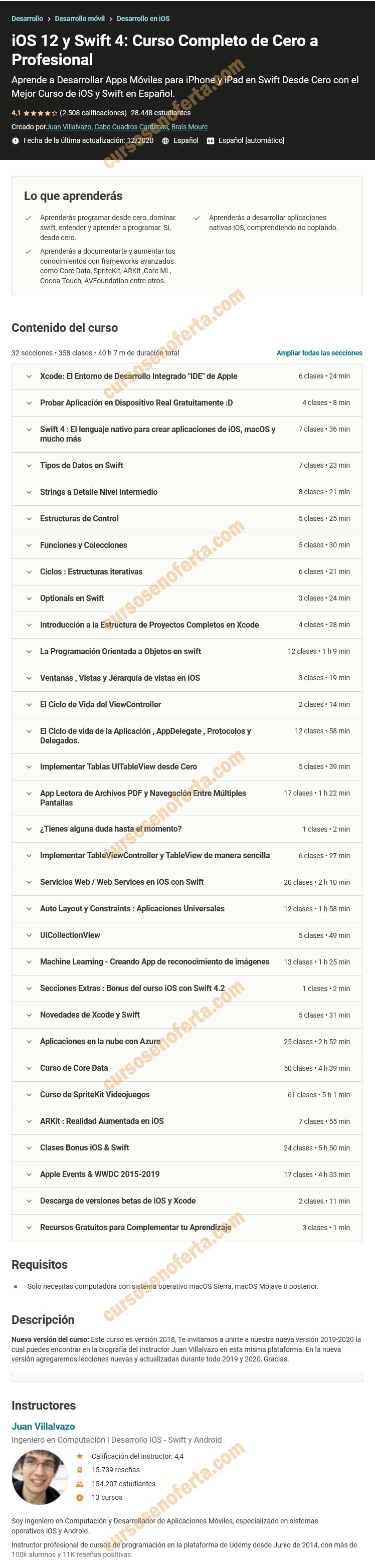 iOS 12 y Swift 4 - Curso Completo de Cero a Profesional