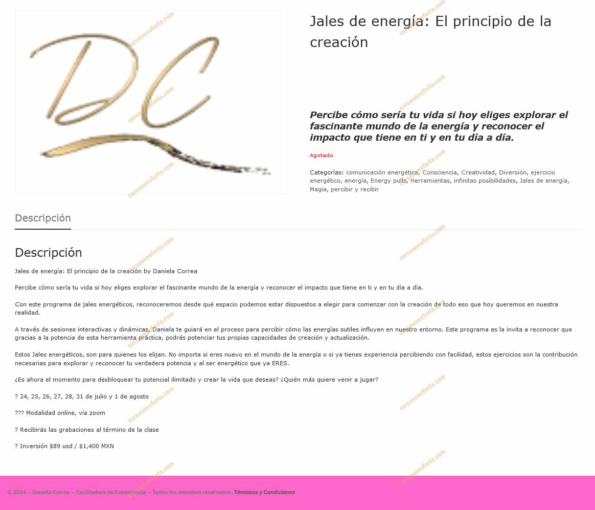 Jales de Energía El Principio de la Creación