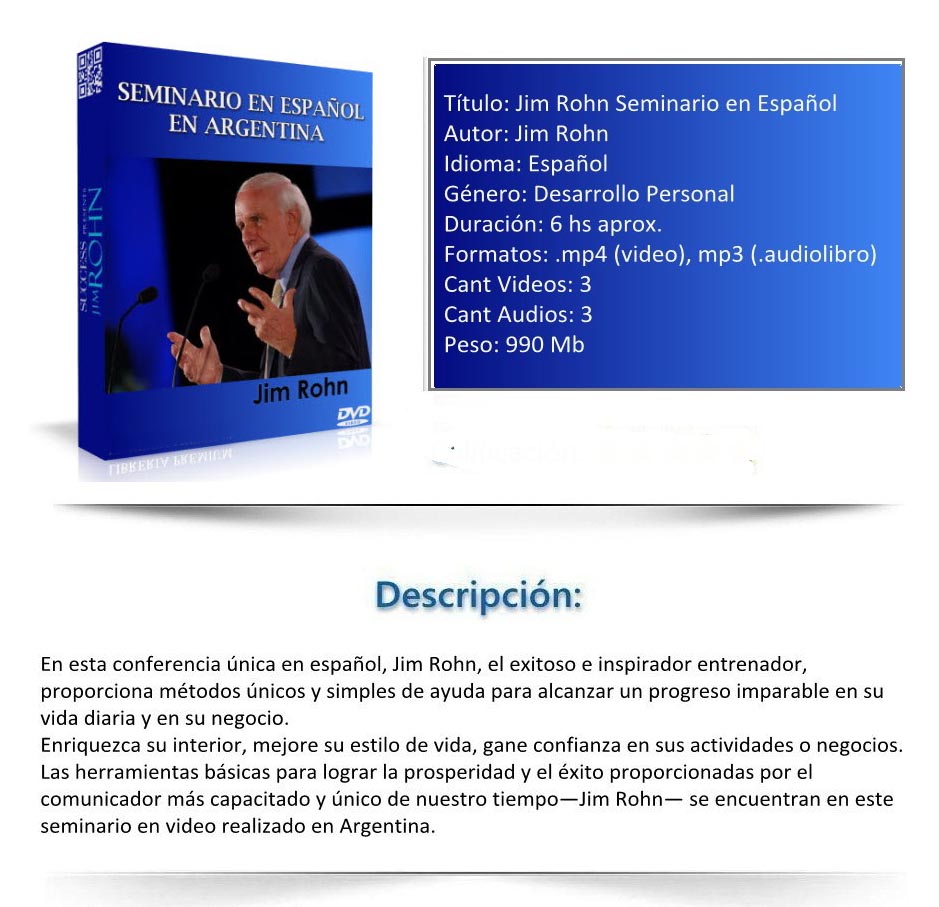 Jim Rohn - Seminario en Español en Argentina