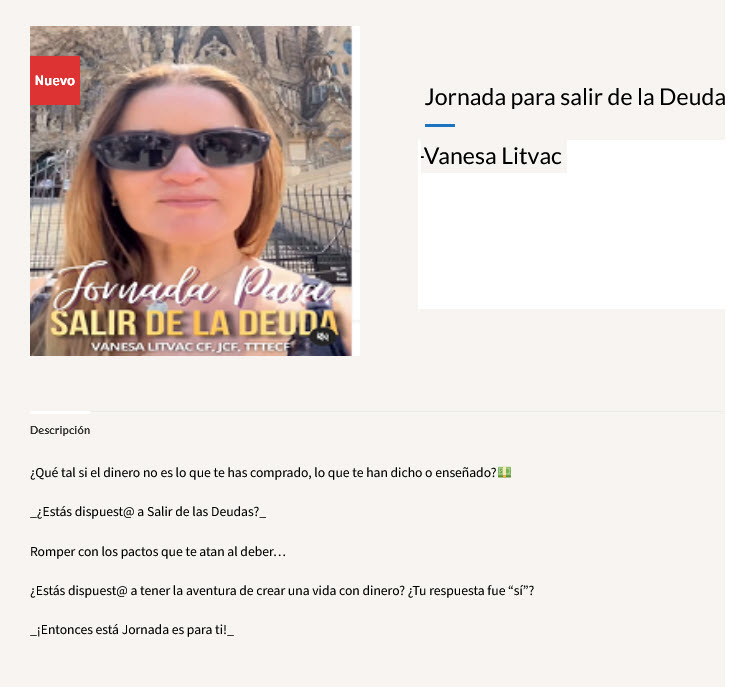 Jornada para salir de la deuda - vanesa litvac