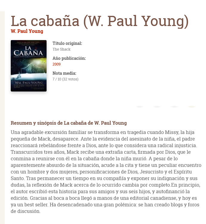 La Cabaña (audiolibro)